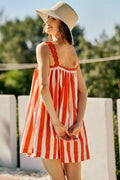 SO ME Stripe Lined Mini Dress