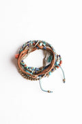 Boho Beaded Suede Wrap Bracelet