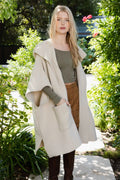 Women's Cozy Hooded Ruana Poncho