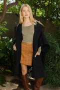 Women's Cozy Hooded Ruana Poncho