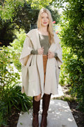 Women's Cozy Hooded Ruana Poncho