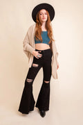 Women's Oversized Batwing Knit Cardigan