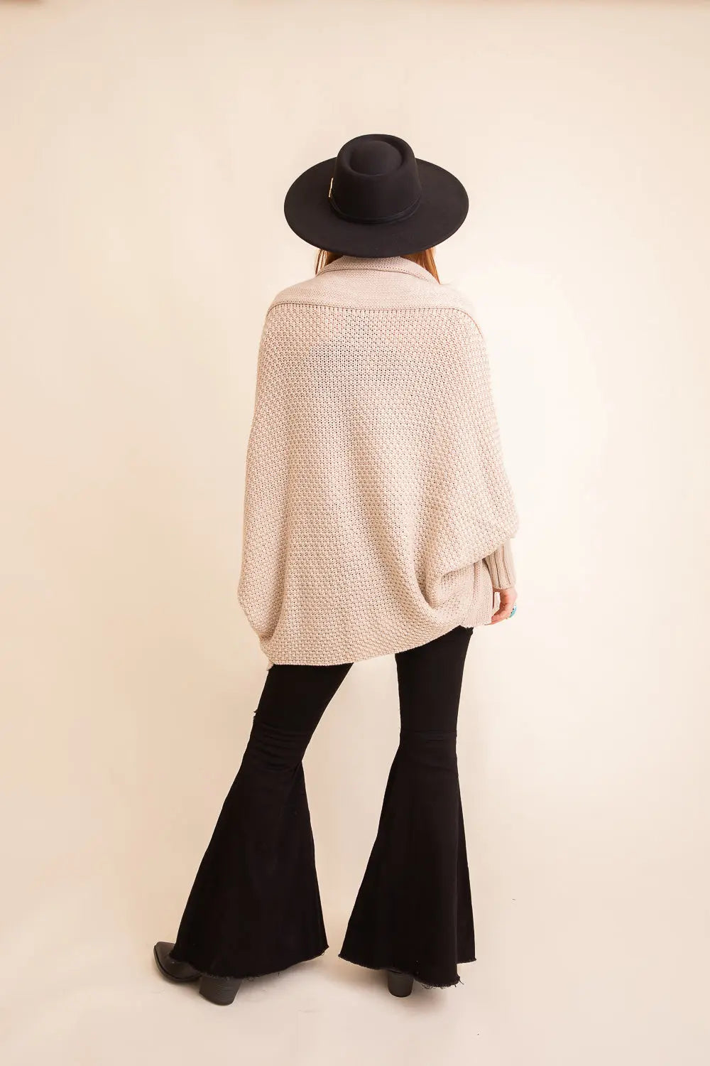 Women's Oversized Batwing Knit Cardigan
