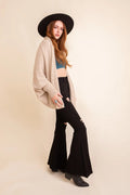 Women's Oversized Batwing Knit Cardigan