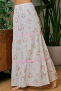 BiBi Rose Printed Gauze Maxi Pants