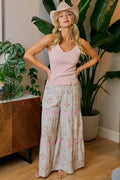 BiBi Rose Printed Gauze Maxi Pants