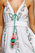 POL Tassel Tie Midi Dress
