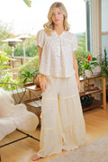 BiBi Ivory Bloom Blouse