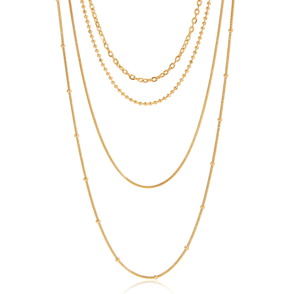 Golden Harmony Layered Necklace