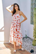 SO ME Shell Print Midi Dress