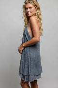POL Embroidered Mini Dress