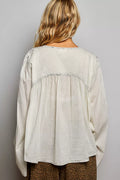 POL Embroidered Button Front Shirt