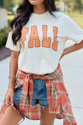 Fall Polka Dot Ivory Comfort Colors Graphic Tee