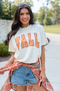Fall Polka Dot Ivory Comfort Colors Graphic Tee