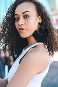 Boho Fan Tassel Statement Earrings