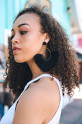 Boho Fan Tassel Statement Earrings