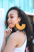 Boho Fan Tassel Statement Earrings
