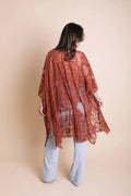 Floral Mandala Mesh Kimono