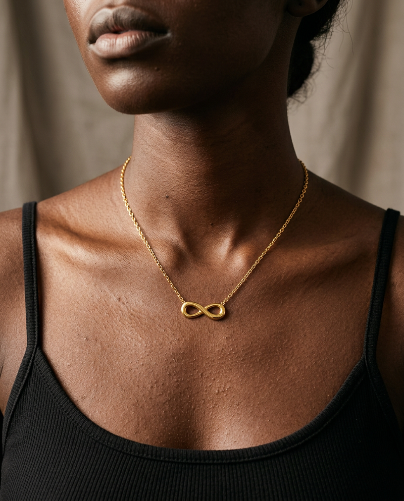 Limitless Gold Plated Pendant Necklace