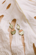 Gold Sunburst Dangle Earrings