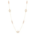 Orange Moonstone and Bronze Necklace