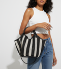 Untamed Woven Stripe Crossbody Bag