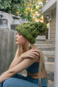 Women's Oversized Chunky Knit Pom Pom Beanie