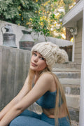 Women's Oversized Chunky Knit Pom Pom Beanie