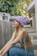 Women's Oversized Chunky Knit Pom Pom Beanie