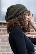Unisex Waffle Knit Slouchy Beanie