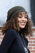 Unisex Waffle Knit Slouchy Beanie