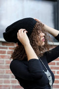 Women's Textured Knit Slouchy Beanie